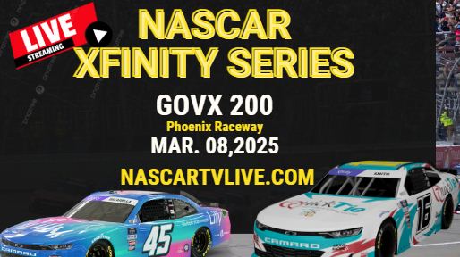 [NASCAR Xfinity] GOVX 200 Race Live Stream 2025