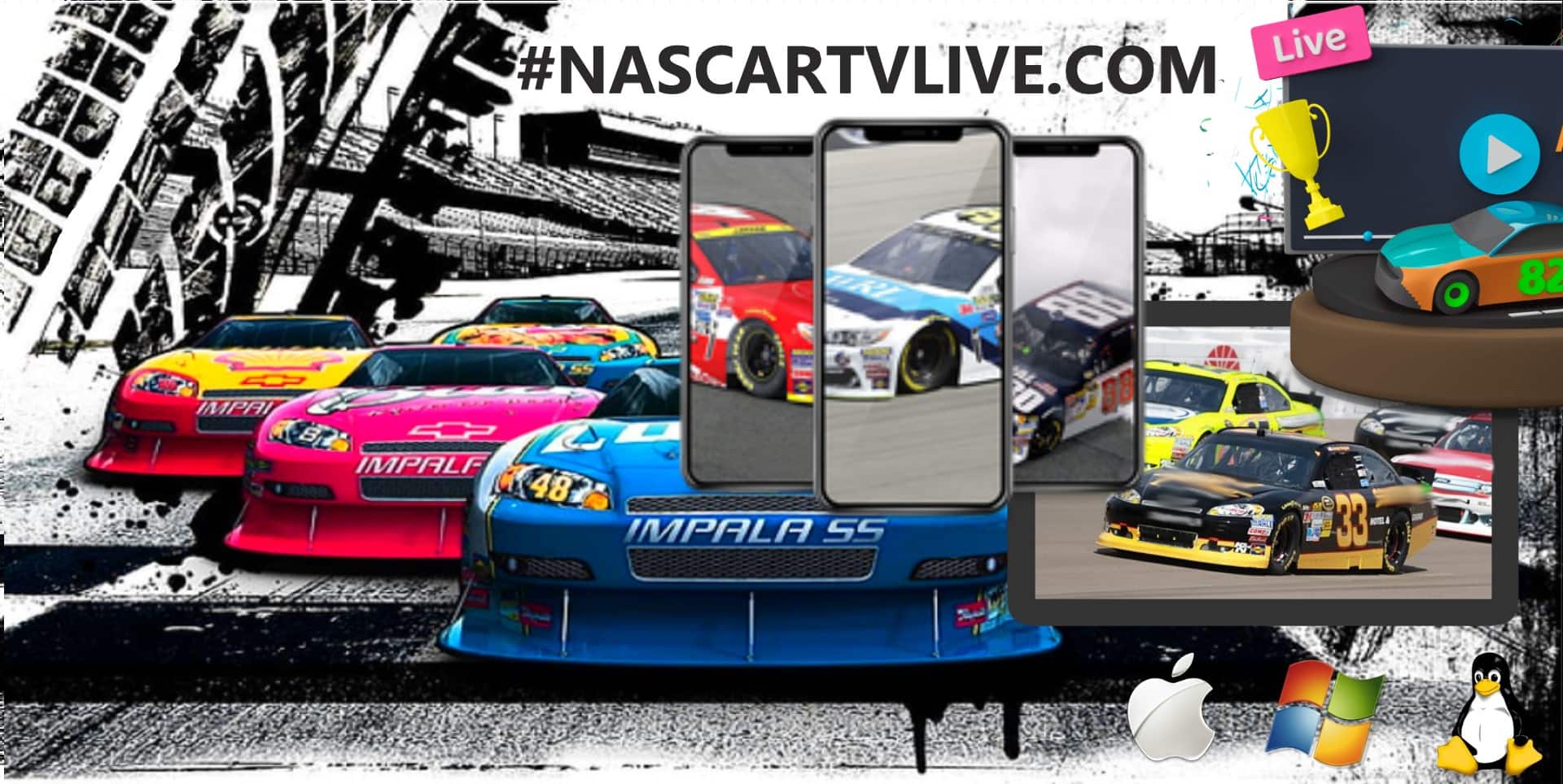 NASCAR Live TV Stream 2024: Watch NASCAR Online slider